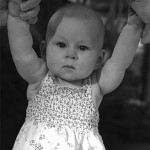 standingbw Momma's big girl